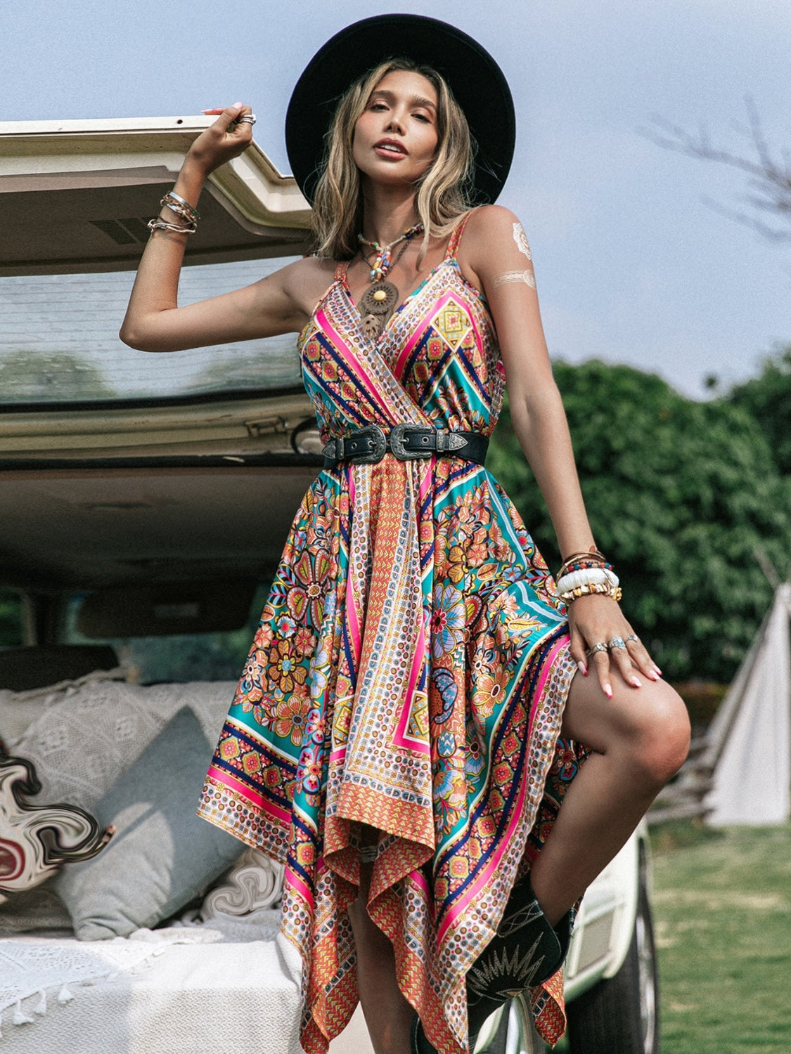 Boho Country Handkerchief Dress