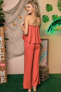 Casual Or Dressy Strapless Jumpsuit With Pockets