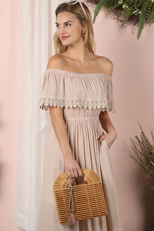 Long And Flowy Dress (Off The Shoulder Maxi Dress)