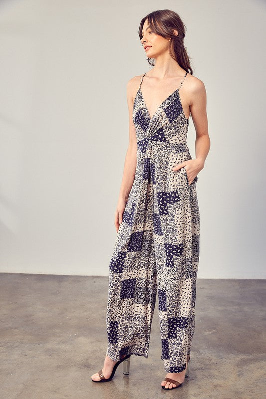Formal or Casual Boho Jumpsuit In Paisley Print