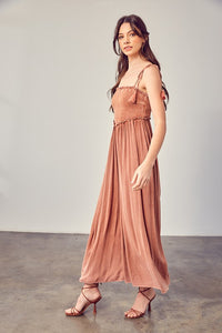 Boho Jumpsuit With Super Wide Legs