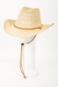 Cowgirl Hat With Straw Strap