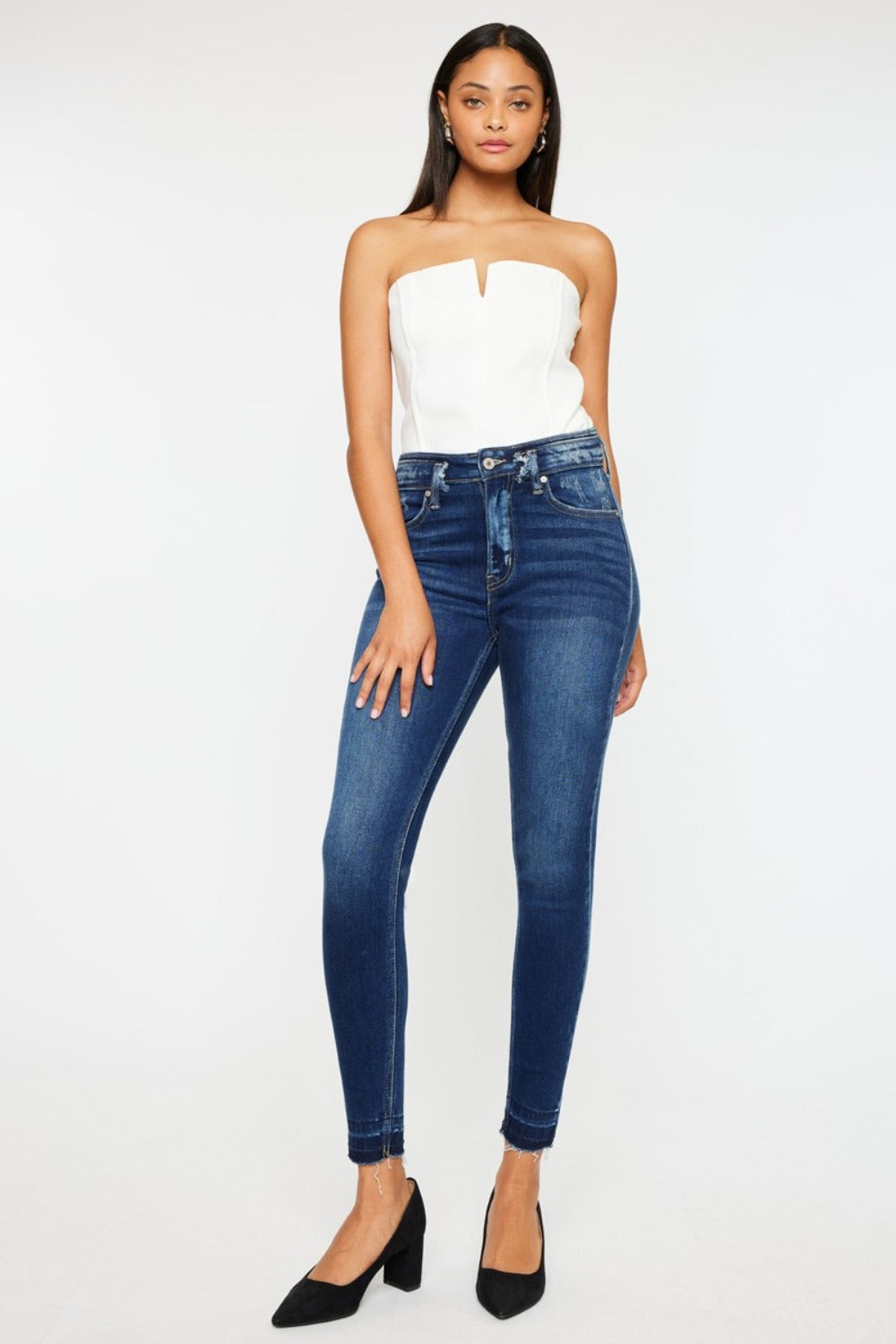 High Rise KanCan Skinny Ankle Jeans