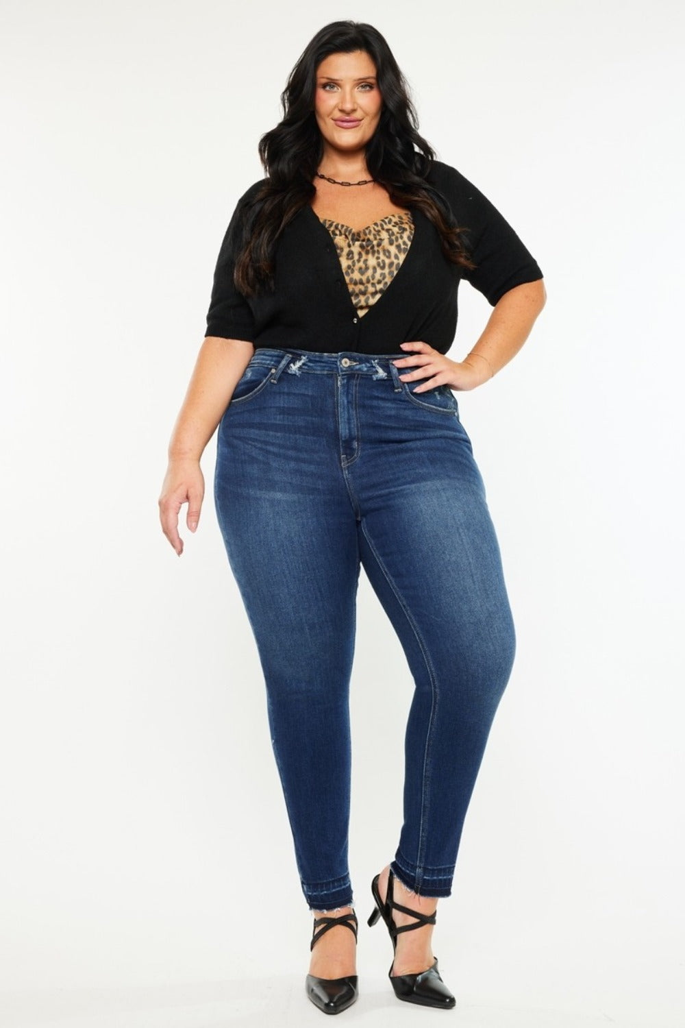 High Rise KanCan Skinny Ankle Jeans