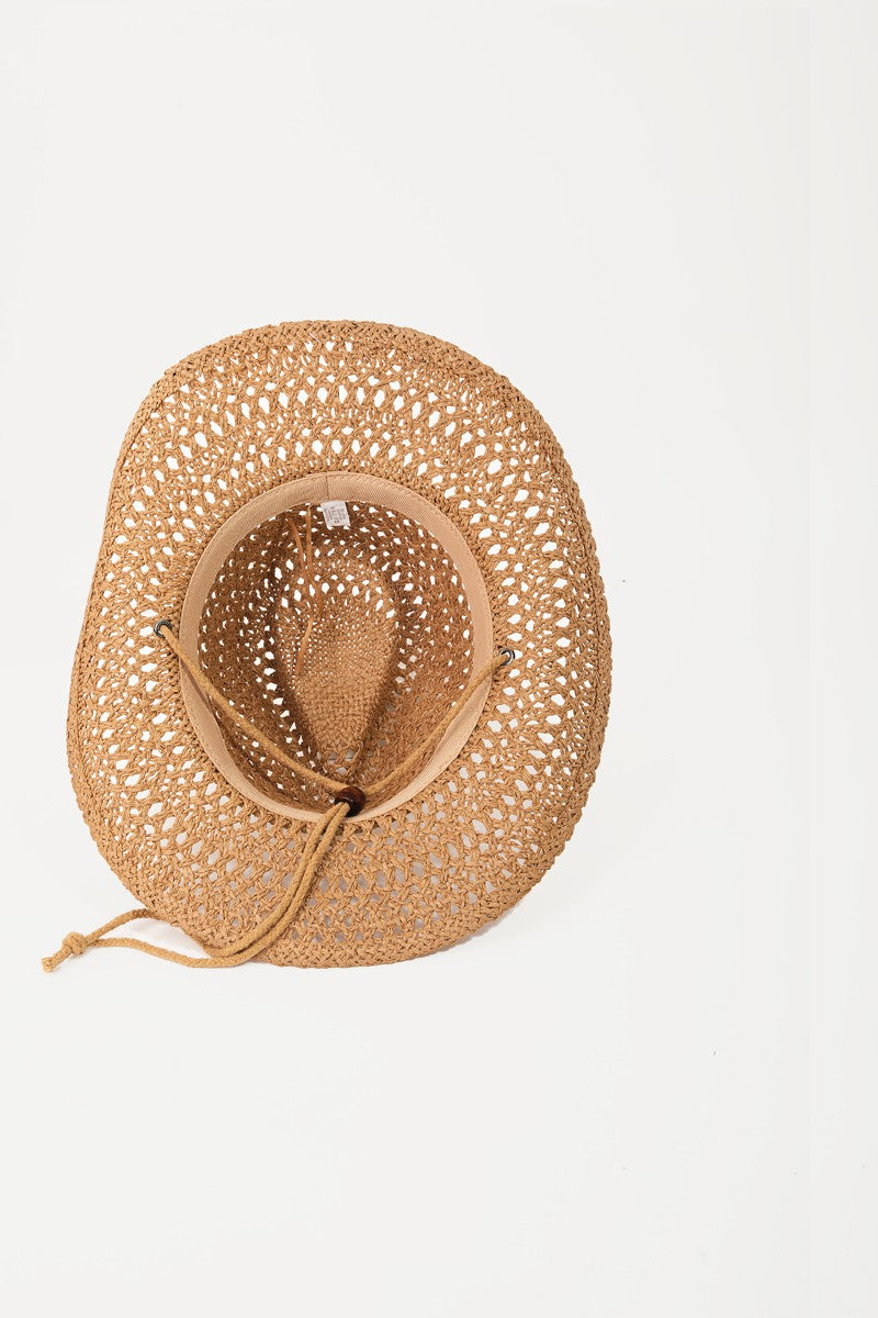 Cowgirl Hat With Straw Strap