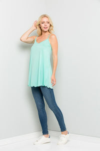 Scallop Hem Cami Tank Top
