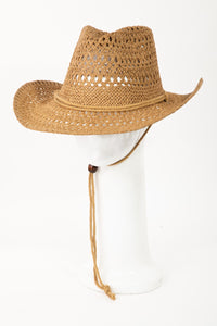 Cowgirl Hat With Straw Strap