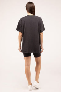 Biker Shorts With Matching Short Sleeve Tee