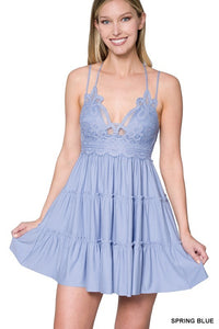 Lace Mini Dress Or Cami Top