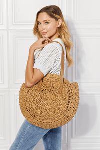Large Round Crochet Handbag