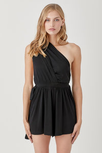 Black Romper With Convertible Straps