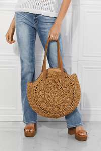 Large Round Crochet Handbag