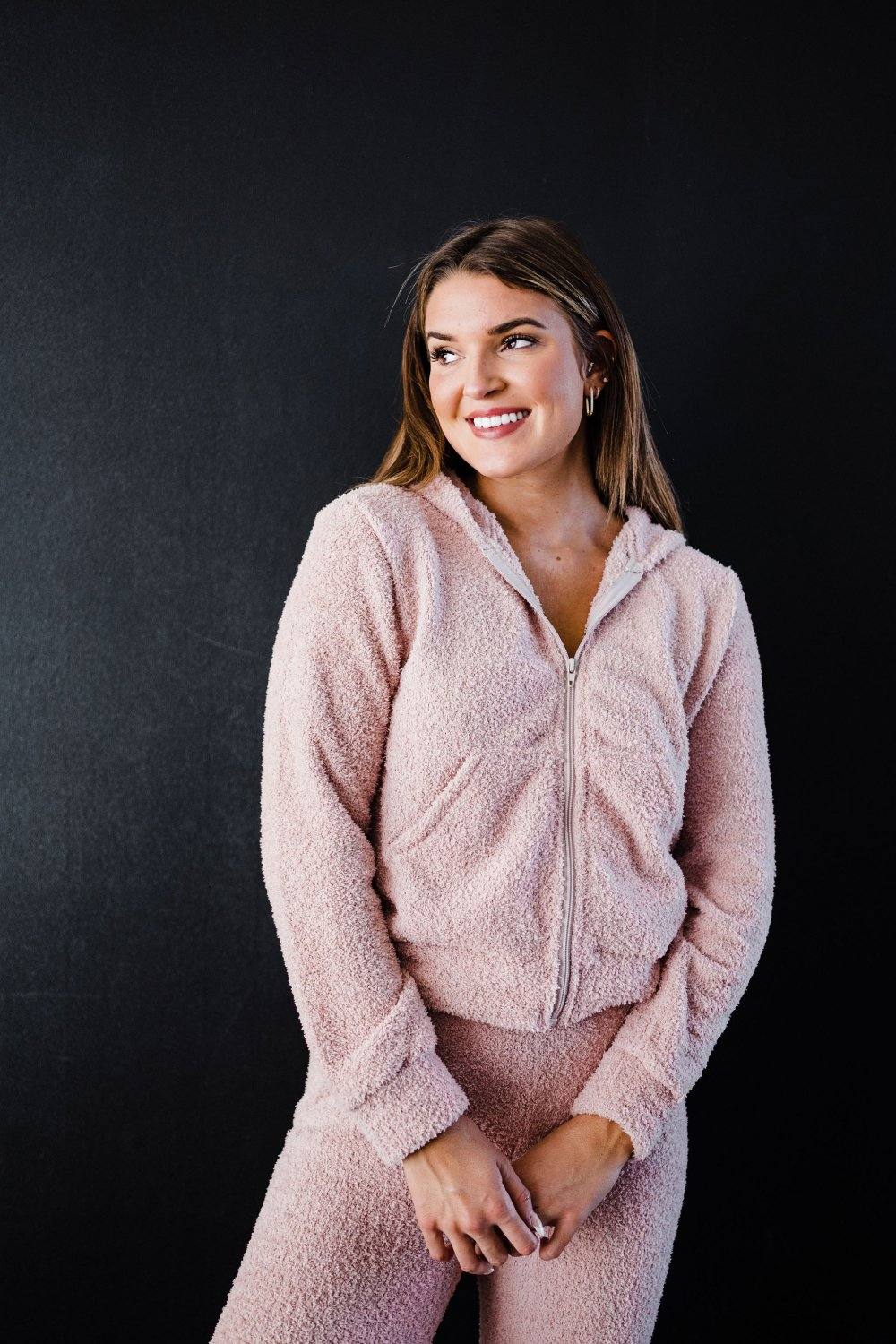 Kimberly C Teddy Full Zip Hoodie and Joggers Set - The Wild Calla 