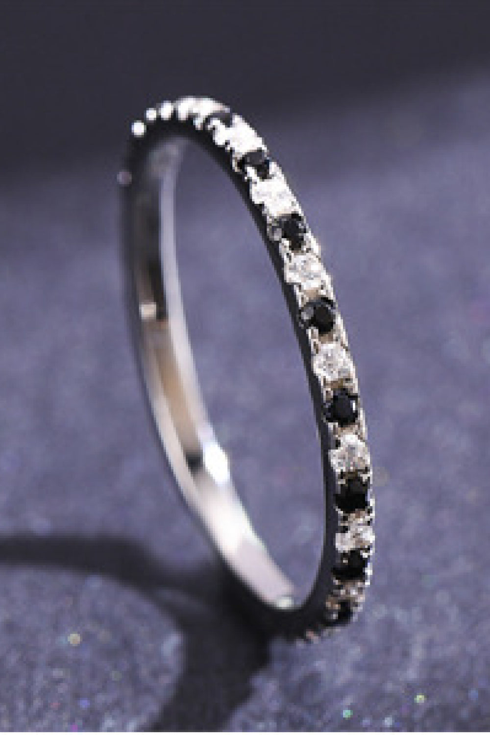 Sterling Silver CZ Stackable Ring