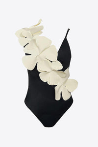 Avante-garde Swimsuit With Flowers