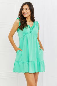 Mint Green Mini Dress (Size Small-3XL Plus Dress)