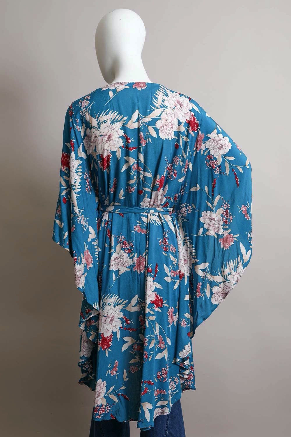 Bohemian Floral Print Kimono