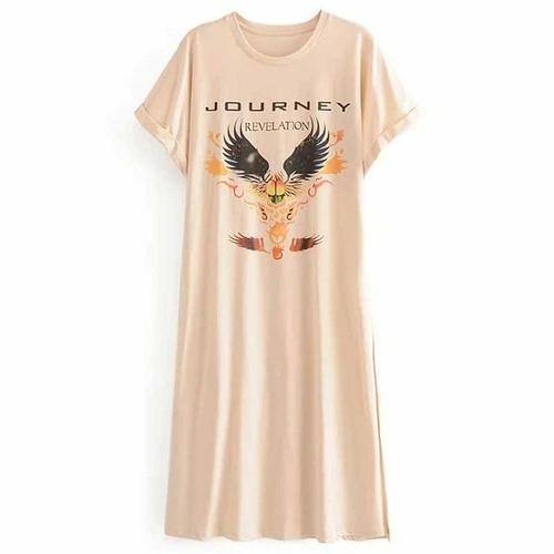 journey t shirt dress Journey Tshirt Upcycled Dress, One of a Kind, Size M