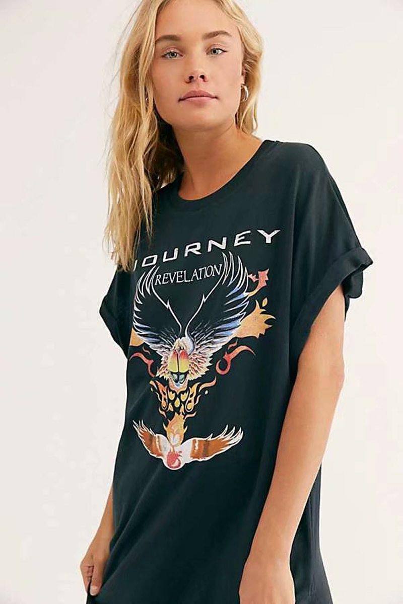 journey t shirt dress Journey Shirt Dress | Women's Band Tees & Dresses