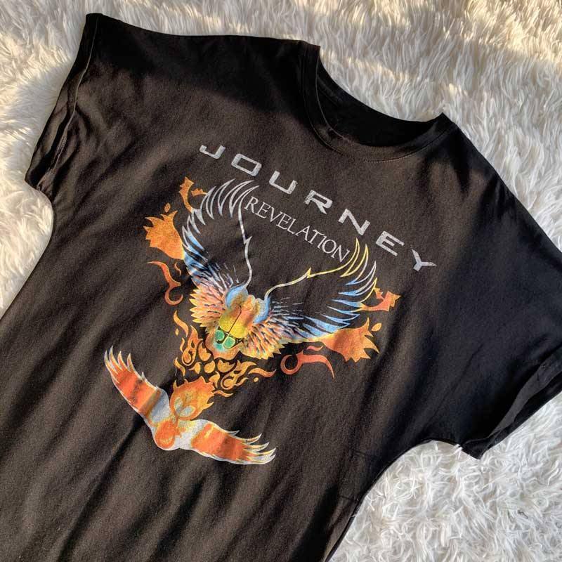 Journey Shirt Dress | Women's Band Tees & Dresses | The Wild Calla Black / Medium Journey Shirt Dress | Women's Band Tees & Dresses | The Wild Calla Black / Medium