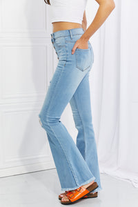 Button Flare Jeans by Vibrant MIU