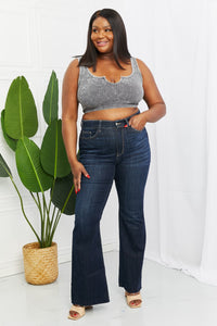 Judy Blue Denim Mid Rise Flare Jeans