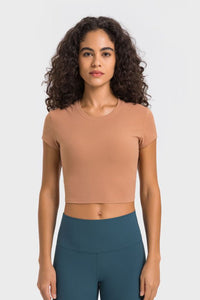 Short Sleeve Cropped Activewear Top