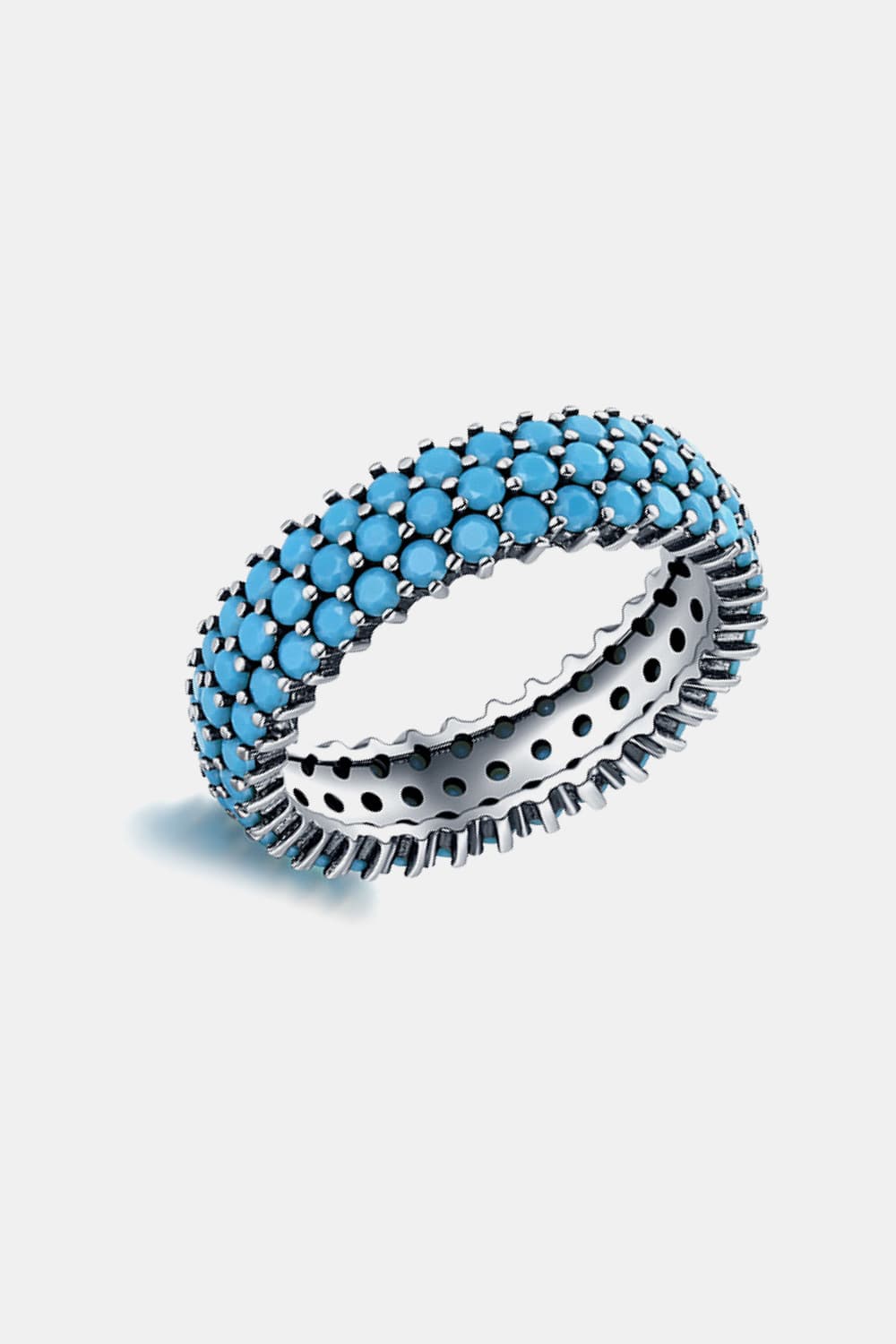 Sterling And Turquoise Band Ring