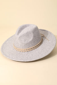 Gray Fedora Cowboy Hat