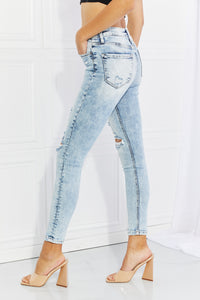 Regular And Plus Size Distressed Jeans by Vervet