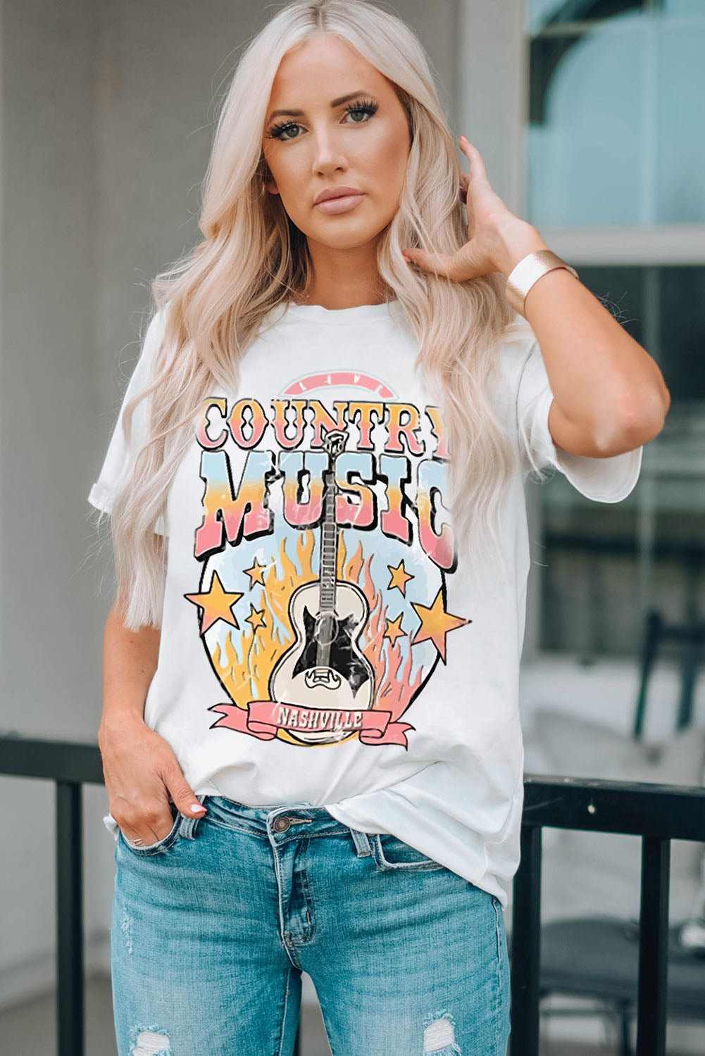 Nashville Country Music Graphic Tee Shirt