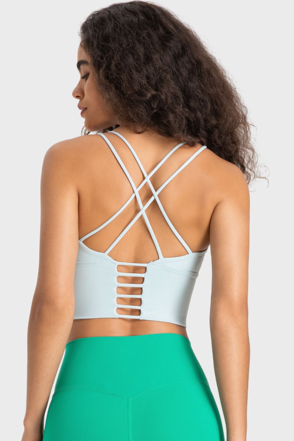 Sports Bra With Criss Cross Ladder Back Straps